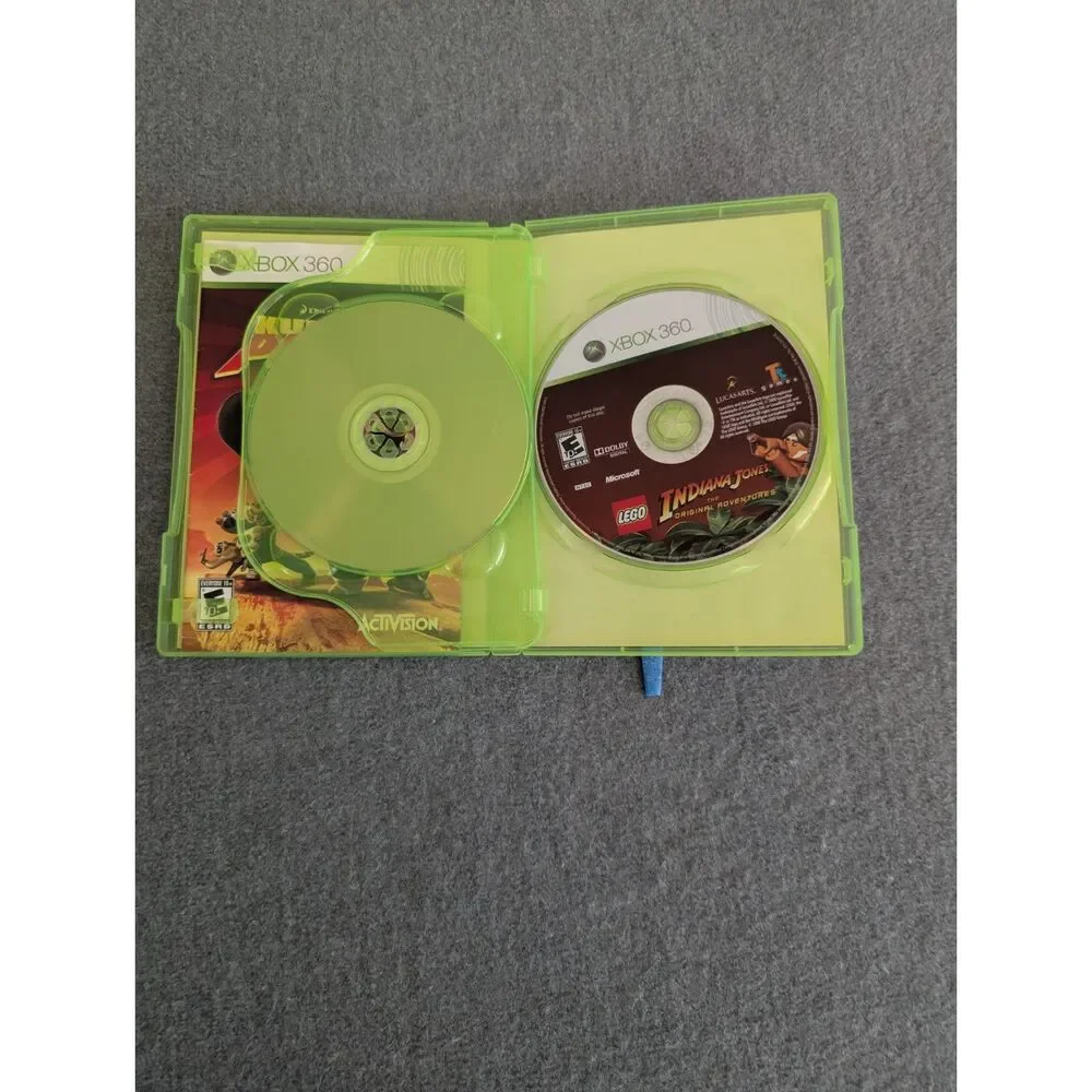 Xbox 360 Kung Fu Panda LEGO Indiana Jones Combo Pack Bundle Tested Working